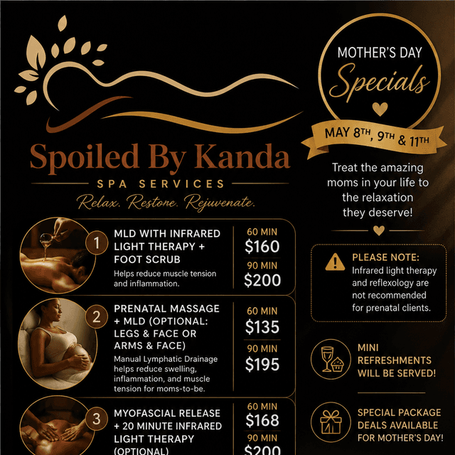 Mothers day special at Spoiled By Kanda in Paramus, NJ